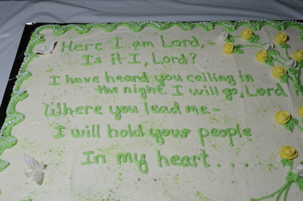 Pastor Kendall's cake